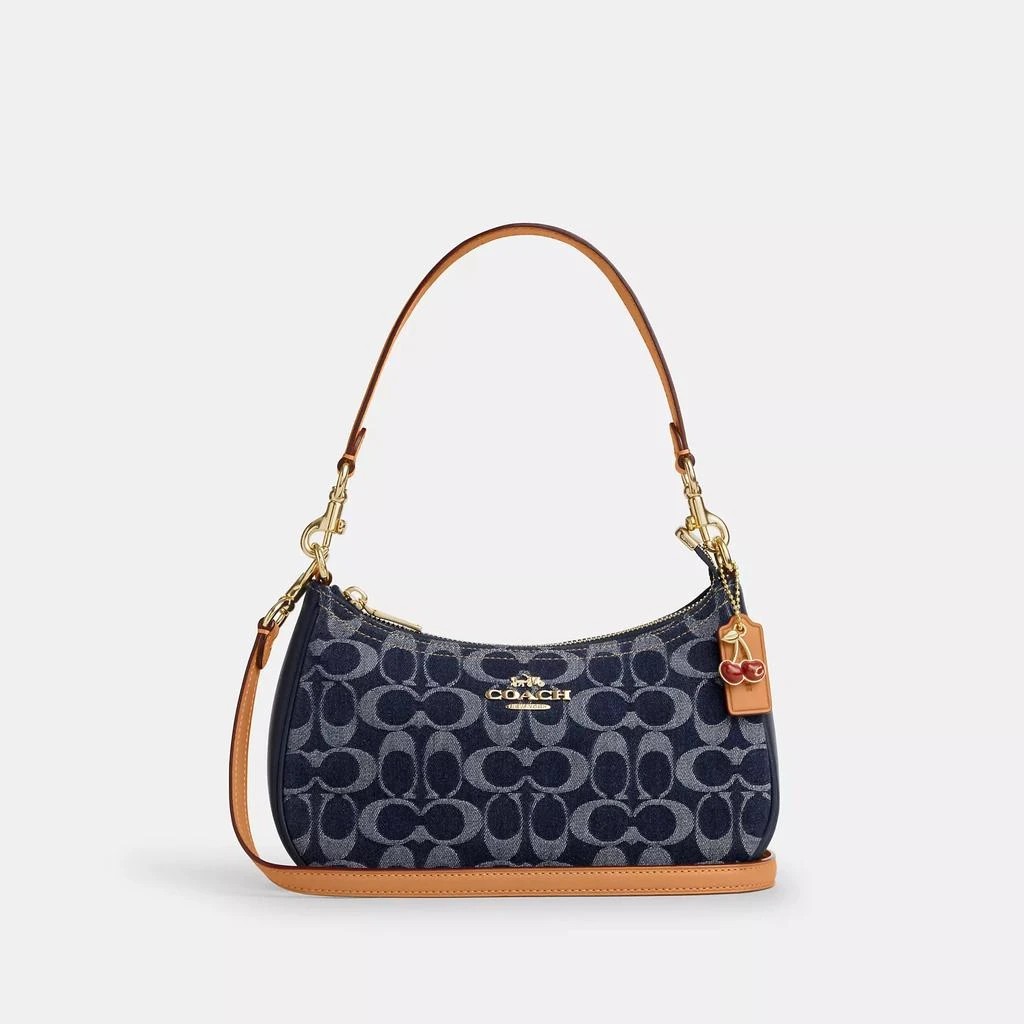 Coach Teri Shoulder Bag In Signature Denim 1