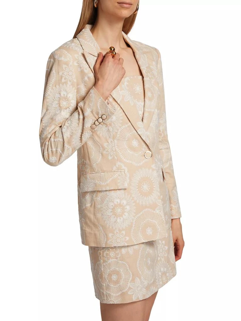 Milly Embroidered Blazer 4