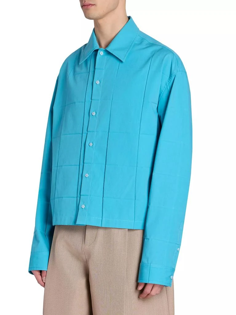 Jacquemus Cotton-Blend Button-Front Shirt 4