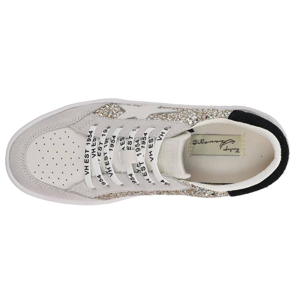 Vintage Havana Kristen Glitter Lace Up Sneakers 4