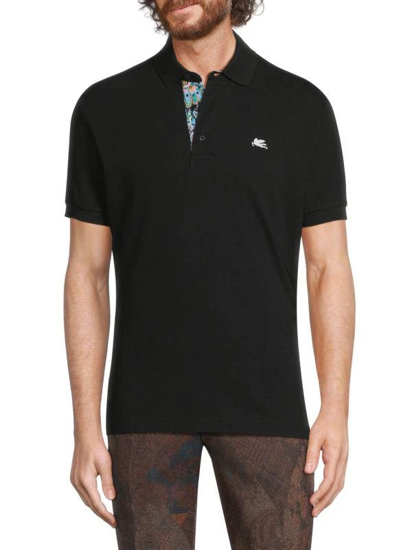ETRO Roma Logo Cotton Polo Shirt 1