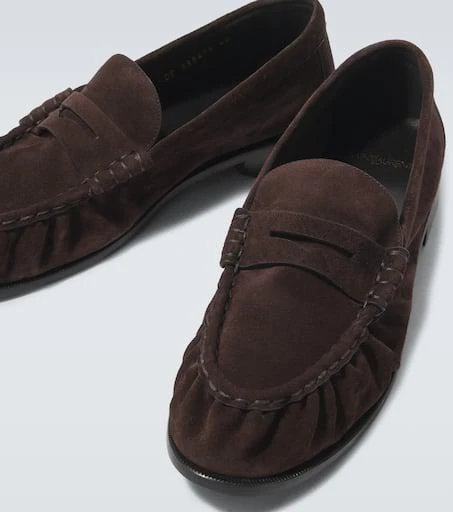 Yves Saint Laurent Le Loafer suede penny loafers 3