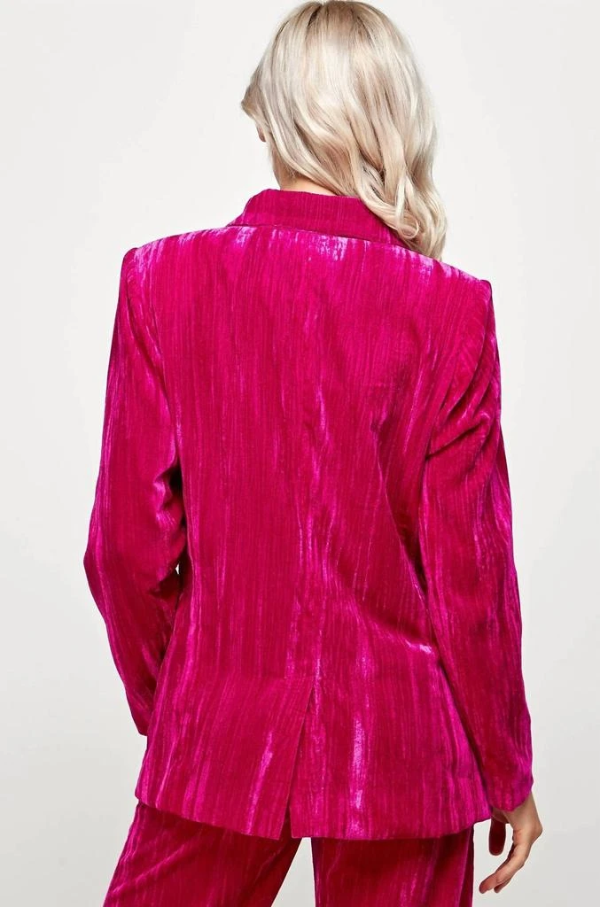 ELLISON Ellison - Magic Touch Crinkle Velvet Blazer 2