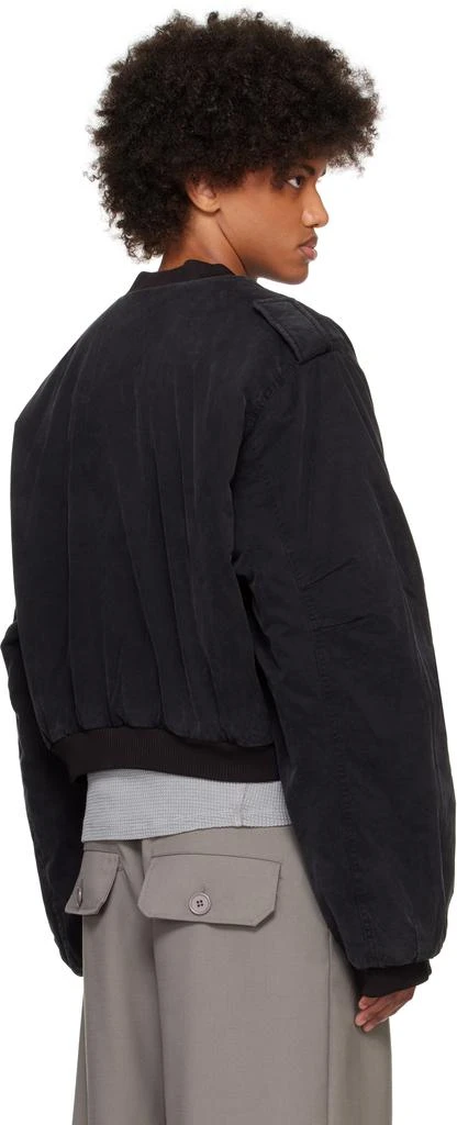 Entire Studios Black A-4 Bomber Jacket 3