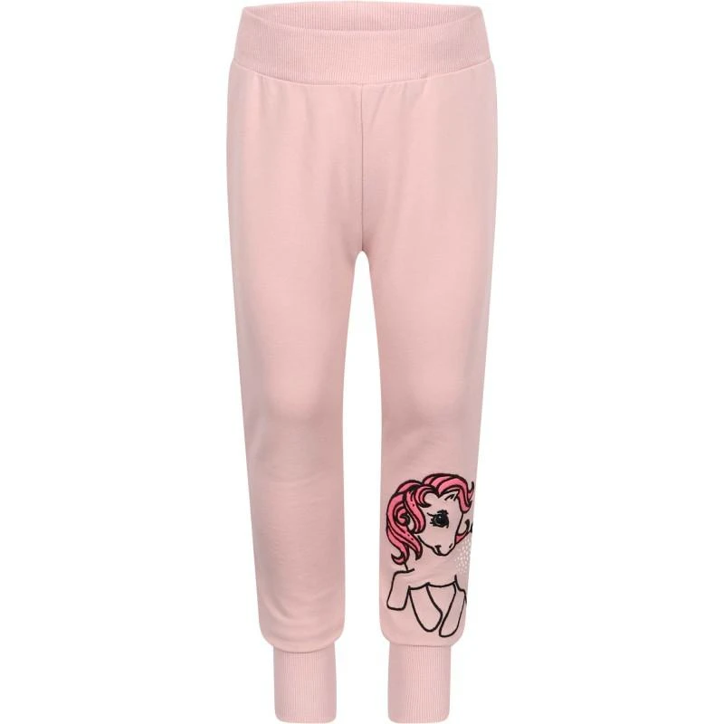 NAME IT® Pony print organic sweatpants in light pink 1