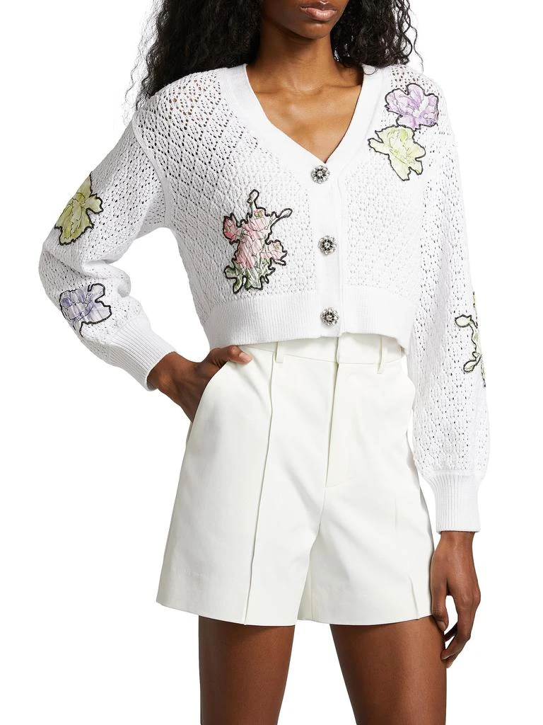 Cinq à Sept Opal Embroidered Cardigan 3