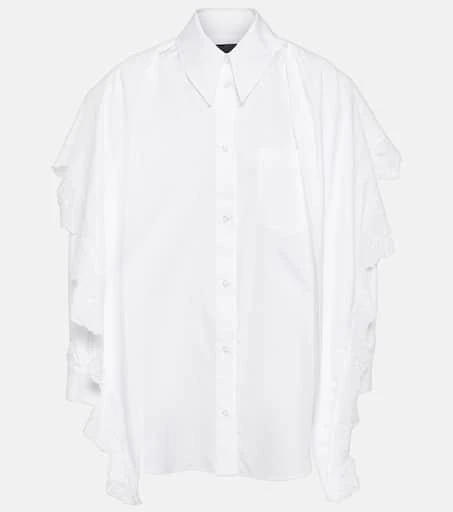 Simone Rocha Embroidered cotton shirt 1