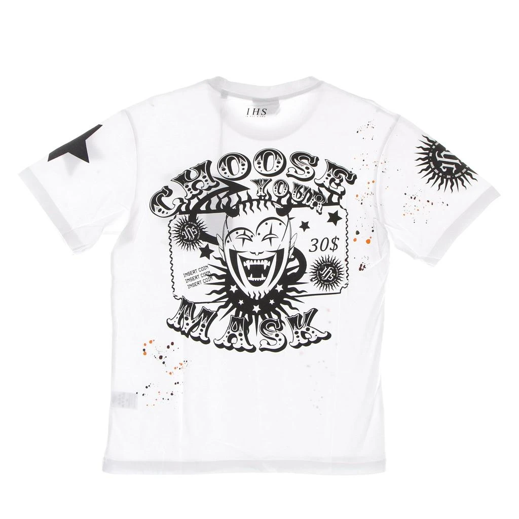 IHS Choose Your Mask Men's T-Shirt Tee White 1