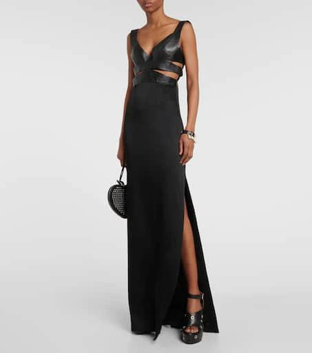 Alaïa Eyelet-embellished leather sandals 2