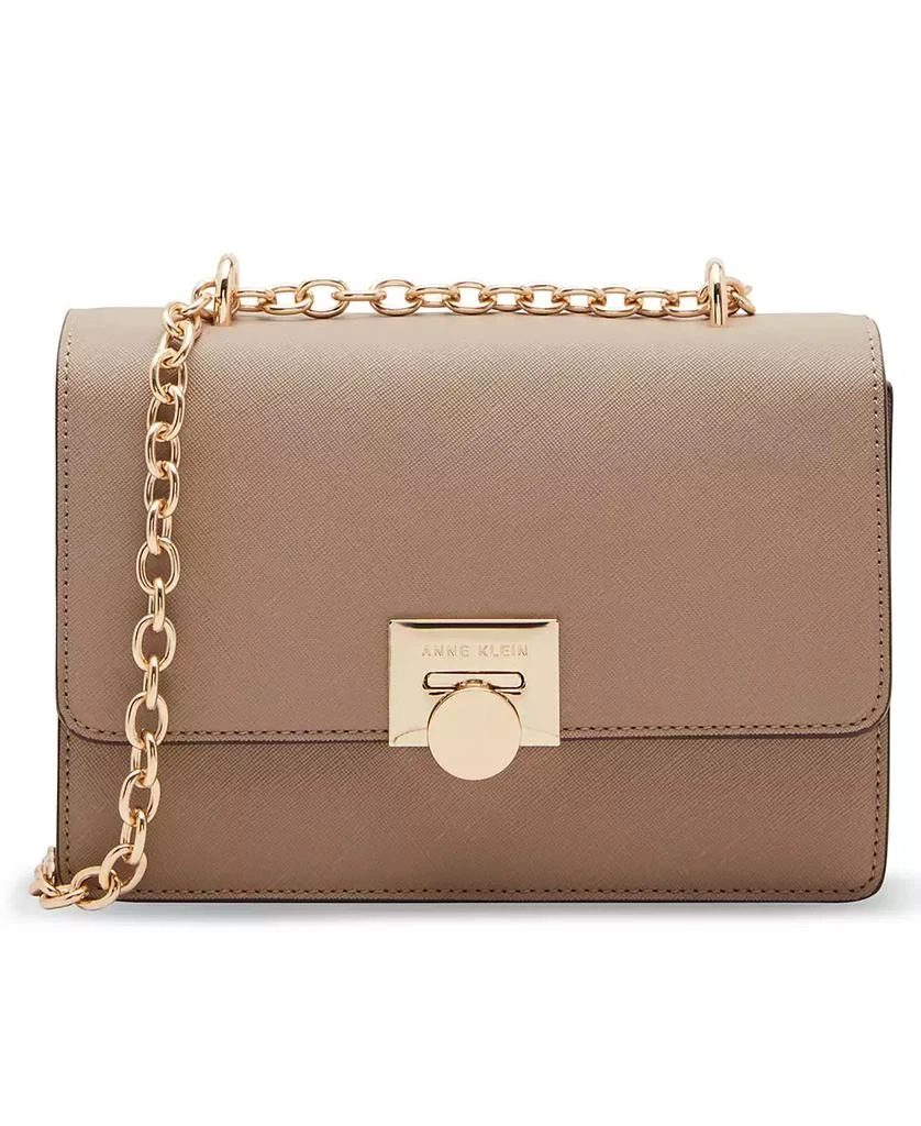 Anne Klein Convertible Flap Lock Chain Shoulder Bag 1
