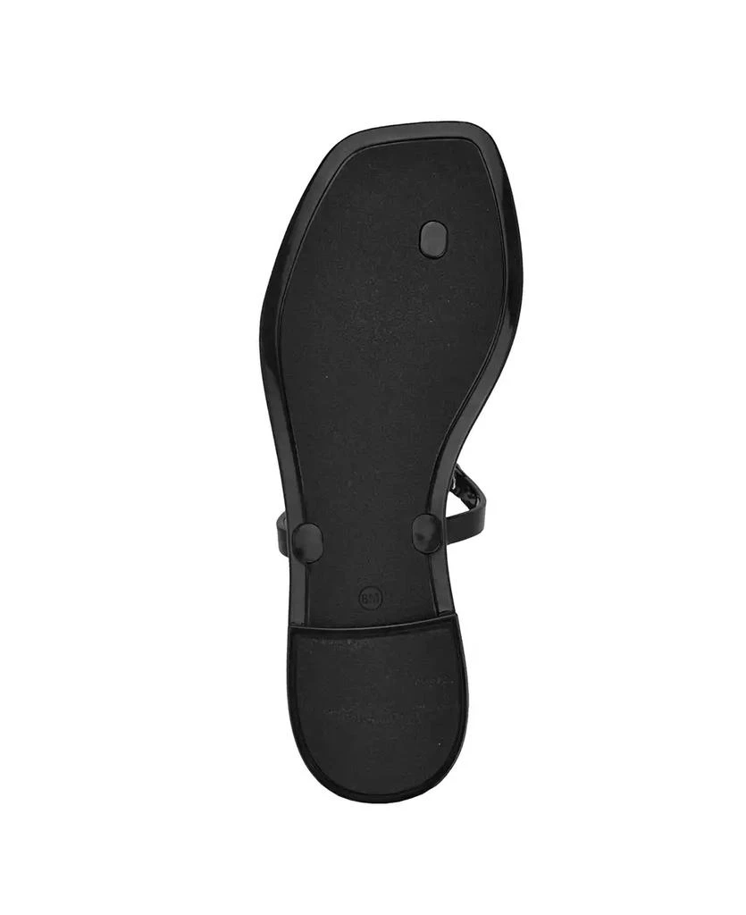 Calvin Klein Women's Edhen Logo T-Strap Flat Jelly Sandals 5