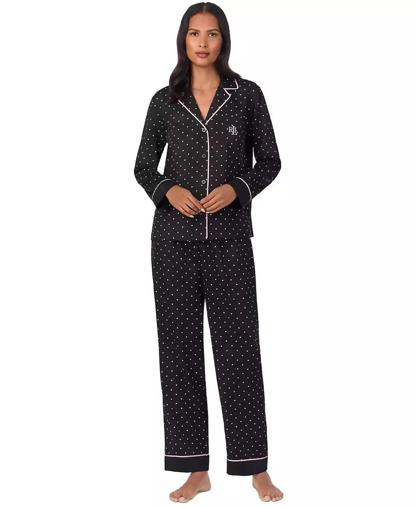 Ralph Lauren Women's Notched-Collar Pajama Set 1