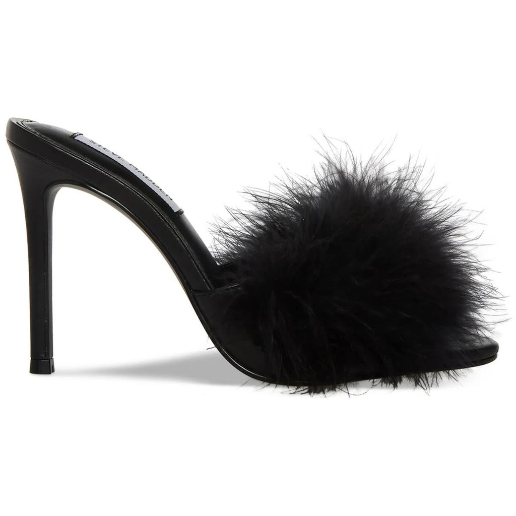 Steve Madden Spin Womens Feathers Slip On Heels 2