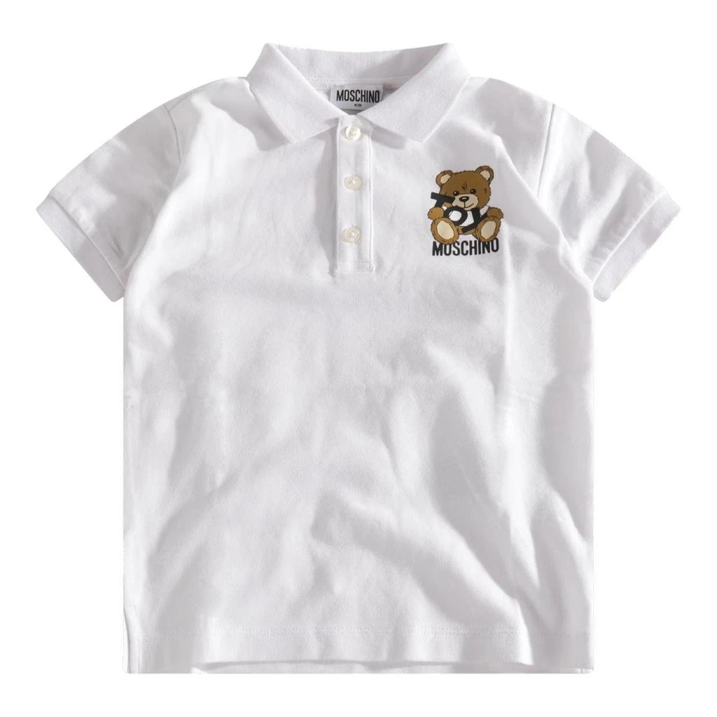 Moschino Moschino Kids Teddy Bear-Motif Short-Sleeved Polo Shirt 1