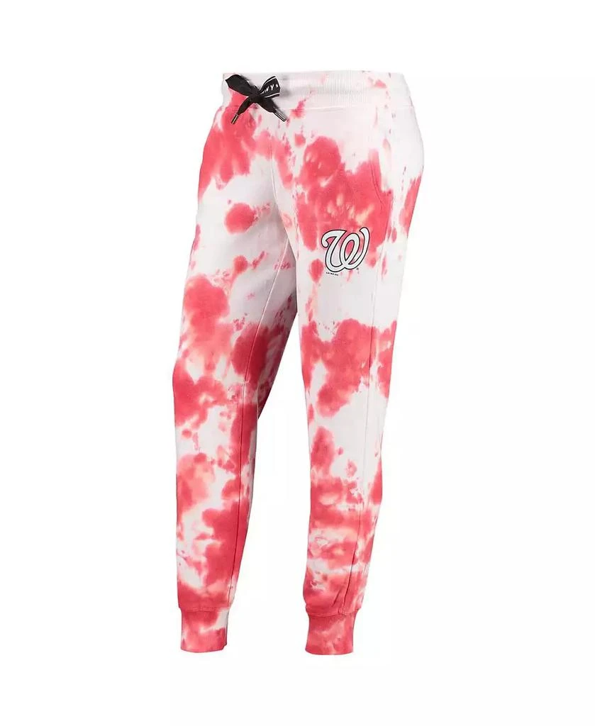 DKNY Women's White, Red Washington Nationals Melody Tie-Dye Jogger Pants 2
