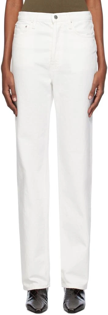 TOTEME Off-White Classic Jeans 1