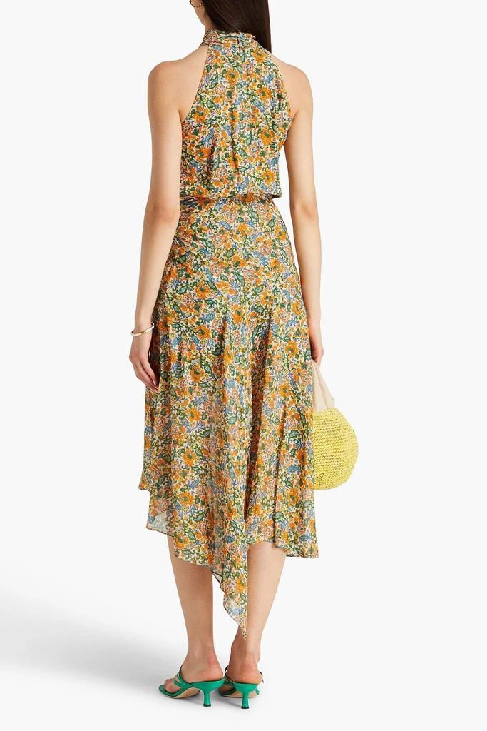 VERONICA BEARD Leia printed silk-chiffon midi dress 3