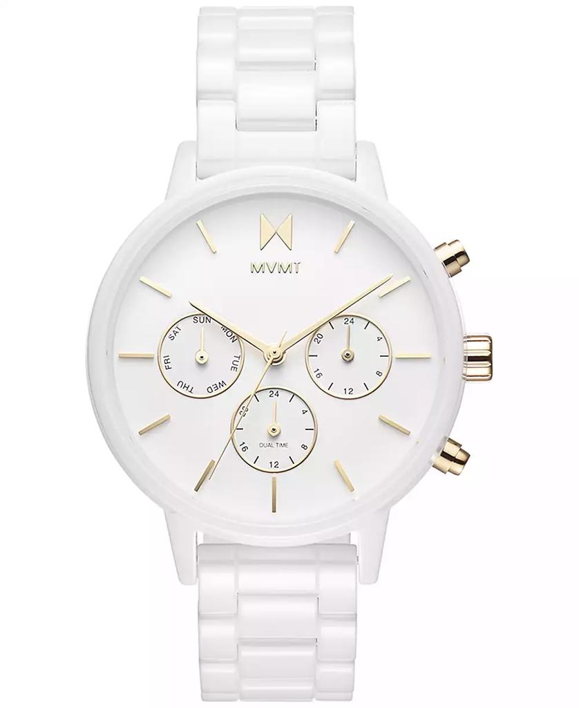 MVMT Nova White Ceramic Bracelet Watch