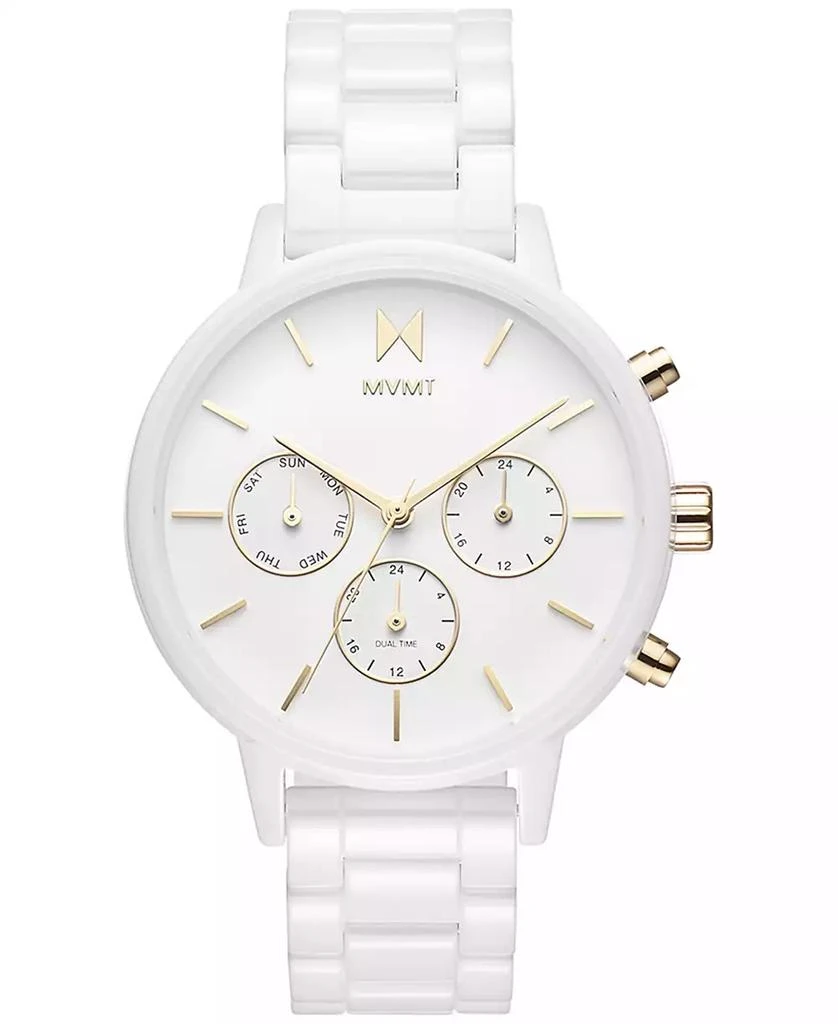 MVMT Nova White Ceramic Bracelet Watch 1