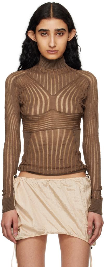 Isa Boulder Brown Onion Sweater