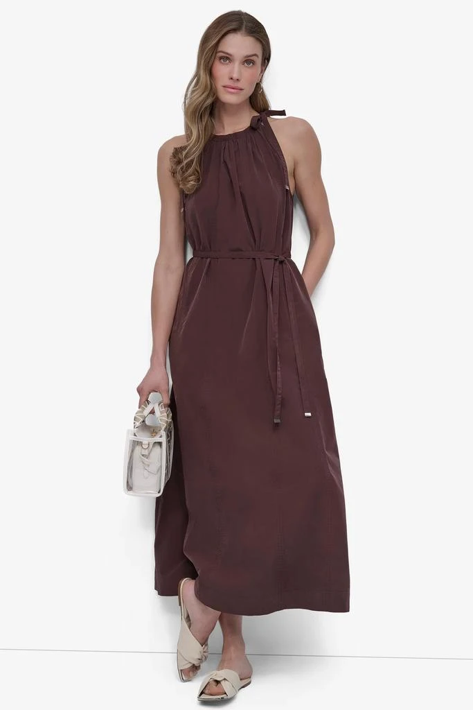 DKNY FIT & FLARE HALTER MAXI DRESS 7