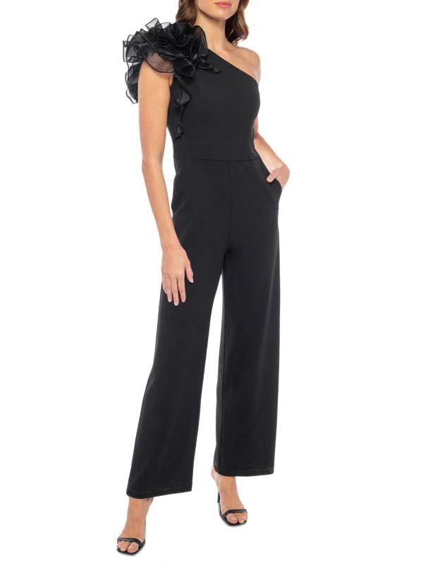 MARINA Ruffled One Shoulder Jumpsuit 1