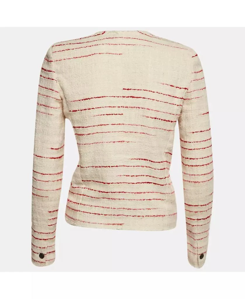 Pre-Owned Isabel Marant Women
s Etoile Cream /red Striped Tweed Glenn Jacket 3