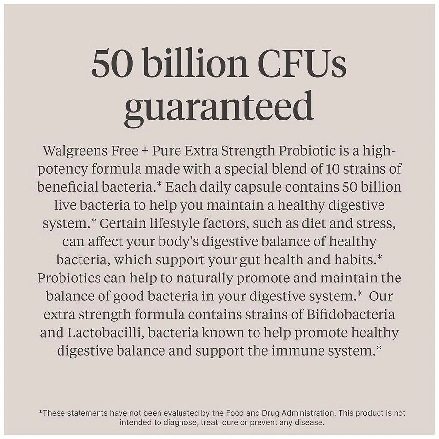 Walgreens Probiotic Capsules Extra Strength 11