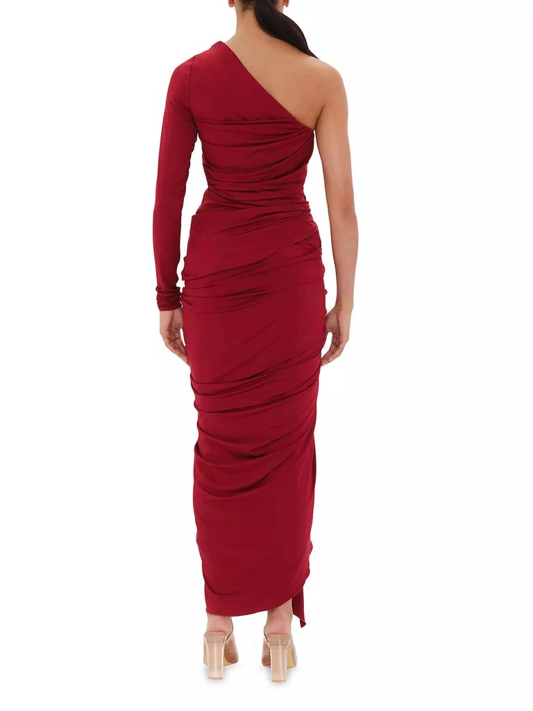 Andrea Iyamah Turi Ruched One-Shoulder Maxi Dress 4