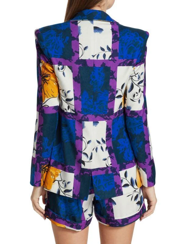 Kimberly Goldson Ebs Printed Double-Breasted Blazer 2