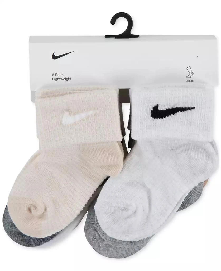 NIKE Baby Waffle Knit Socks, Pack of 6 2