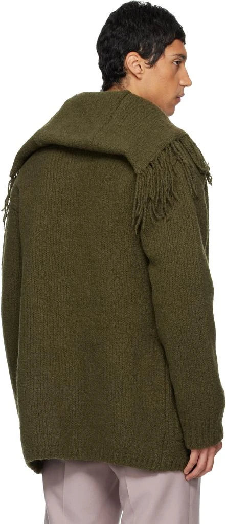 Dries Van Noten Green Fringe Cardigan 3