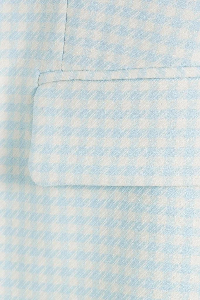 Alice + Olivia Justin double-breasted gingham twill blazer 4