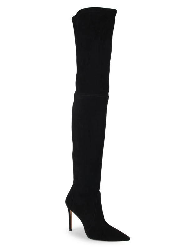 Stuart Weitzman Ultra Stretch Suede Stiletto Thigh High Boots 2