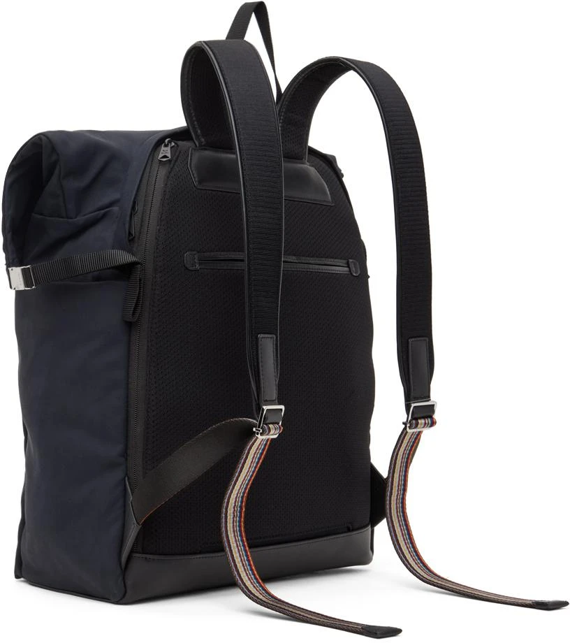 Paul Smith Navy Cotton-Blend Canvas Backpack 3