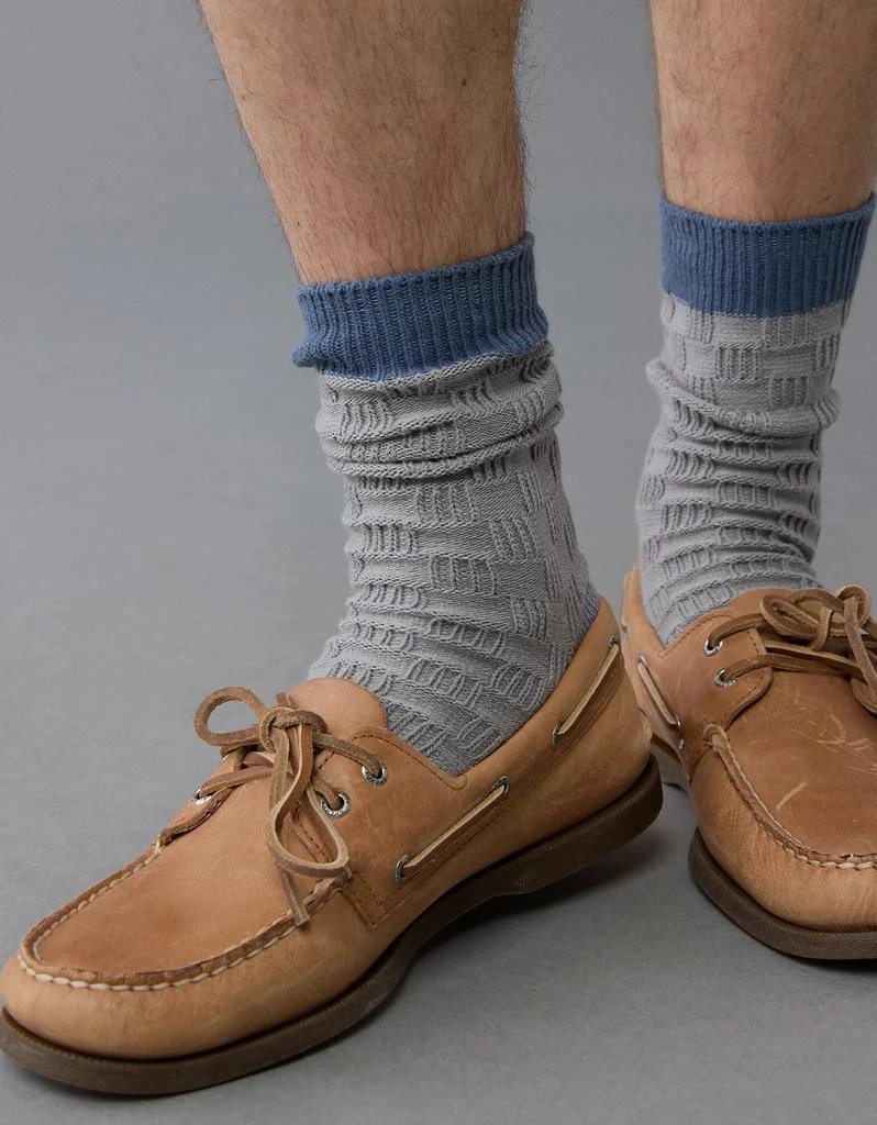 AE AE Checkerboard Terry Crew Socks 1