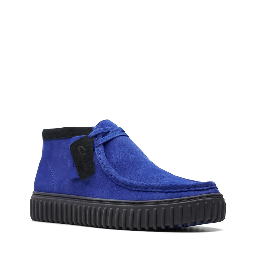 Clarks Torhill Hi in Blue Suede 2