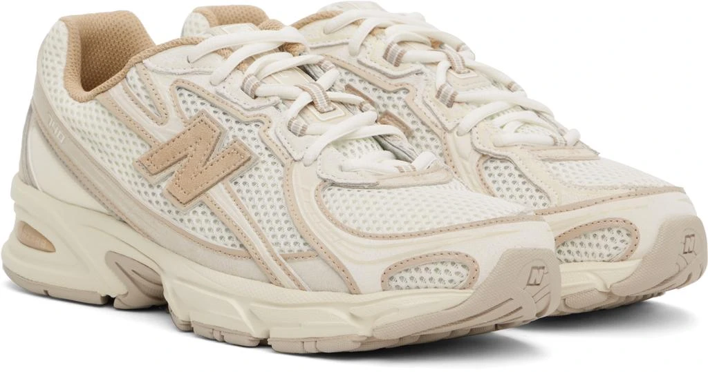 New Balance Off-White & Beige 740 Sneakers 4