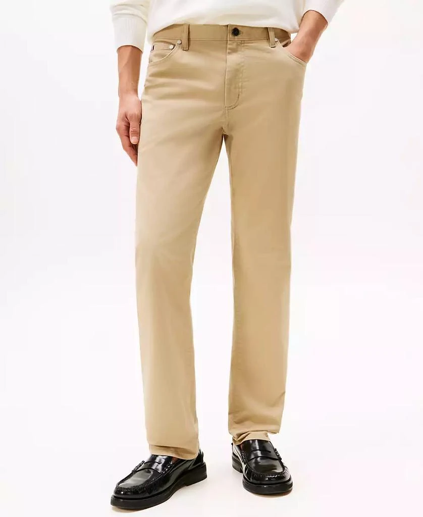 Tommy Hilfiger Men's Denton Slim-Straight Five-Pocket Stretch Essential Twill Pants 1