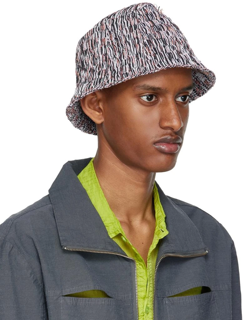 Eckhaus Latta Black & Orange Static Beach Hat 2