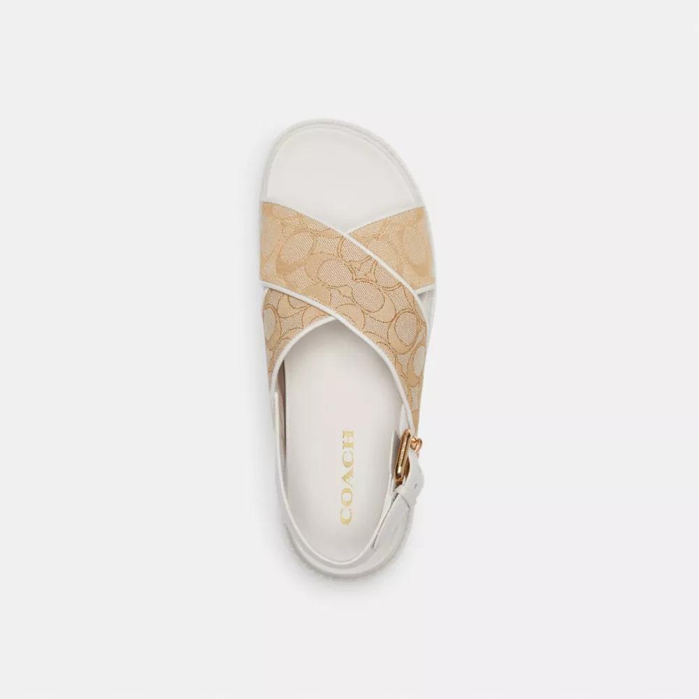 Coach＊レディースFraser シグネチャージャガードサンダル CR865 Coach＊レディースFraser シグネチャージャガードサンダル CR865