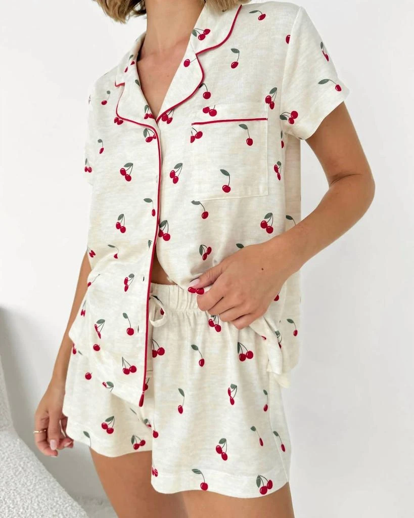 Splendid Splendid - Flora Pillow Soft Short Pj Set 3