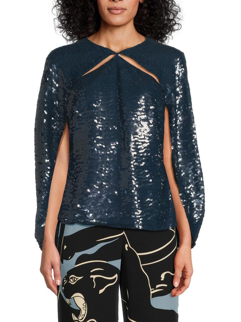 Valentino Sequined Silk Top 1