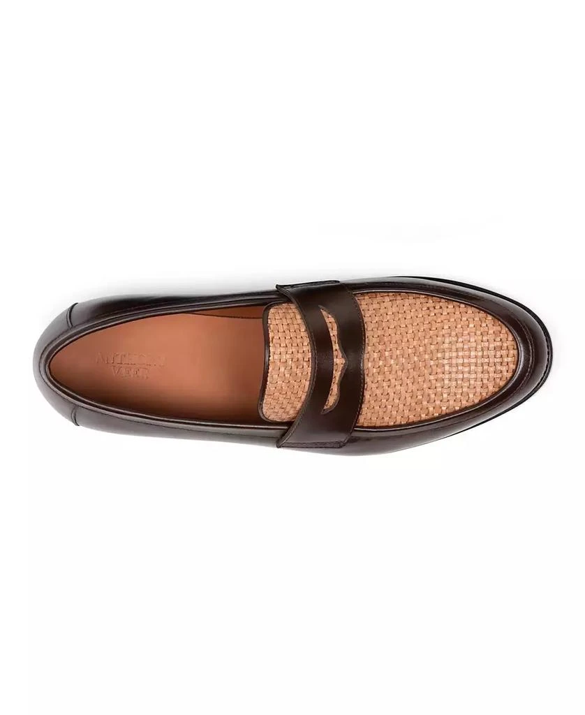 Anthony Veer Men's Mercer Slip On Leather Penny Loafers 3