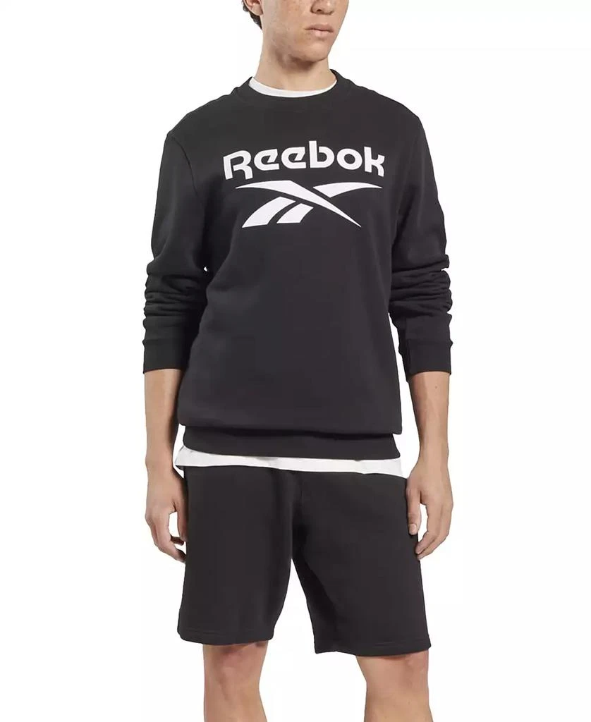 Reebok Men's Identity Fleece Stacked Logo Crew Sweatshirt 5