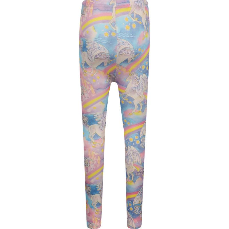 Rock Your Baby Rainbow pegasus print leggings in pastel colors