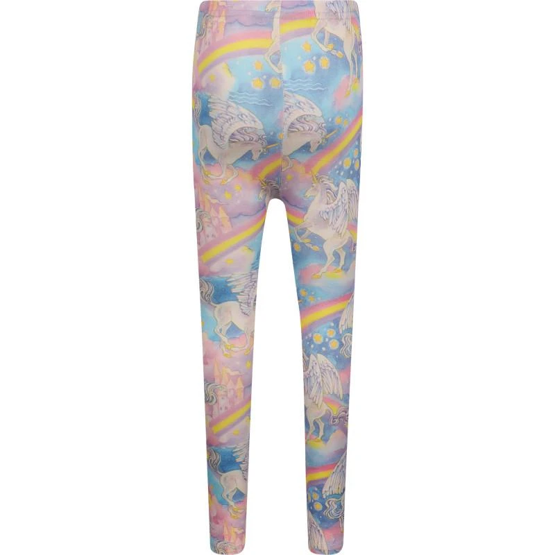 Rock Your Baby Rainbow pegasus print leggings in pastel colors 2