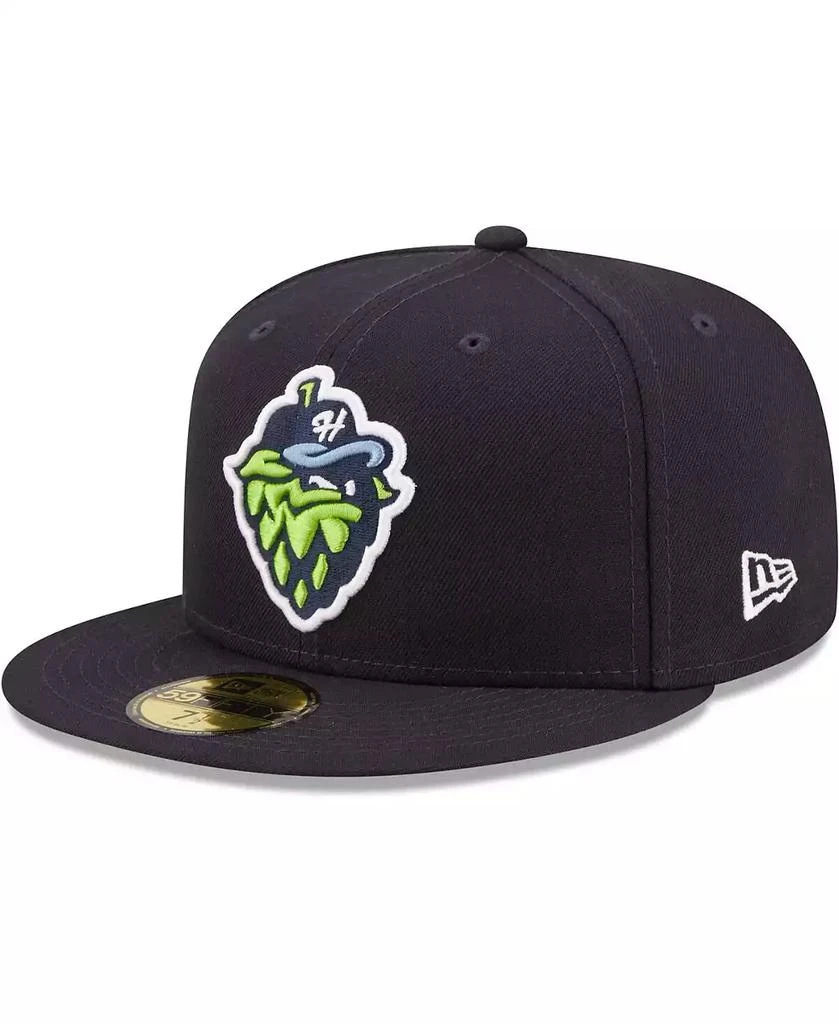 New Era Men's Navy Hillsboro Hops Authentic Collection 59FIFTY Fitted Hat 2