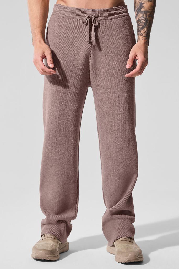 Alo Scholar Straight Leg Sweatpant - Mushroom Heather