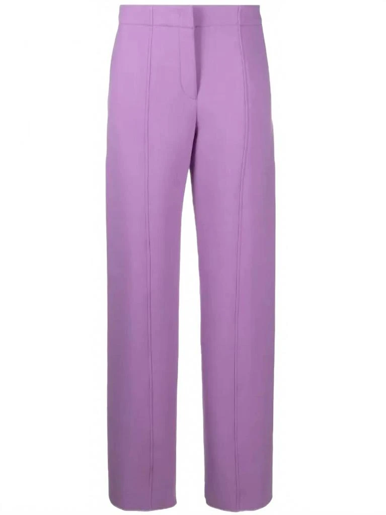 Salvatore Ferragamo Women
s Straight Leg Trouser In Purple 2